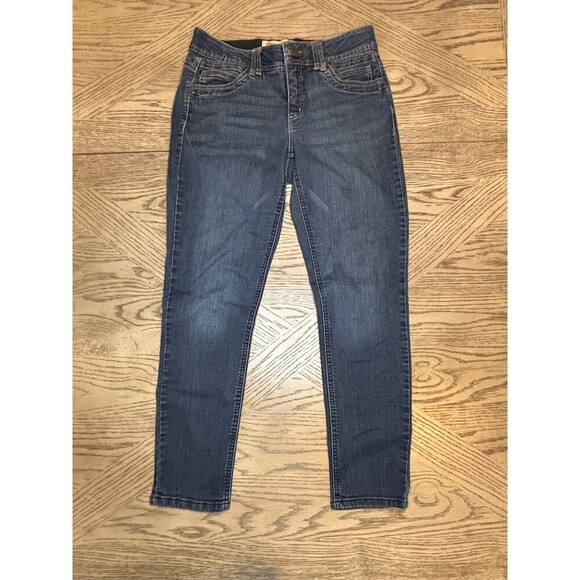 Democracy Ab Solution Mid Rise Skinny Stretch Indigo Blue Jeans Women’s Size 6 - Picture 1 of 7